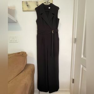 Calvin Klein Sleeveless Belted Jumpsuit Size 12